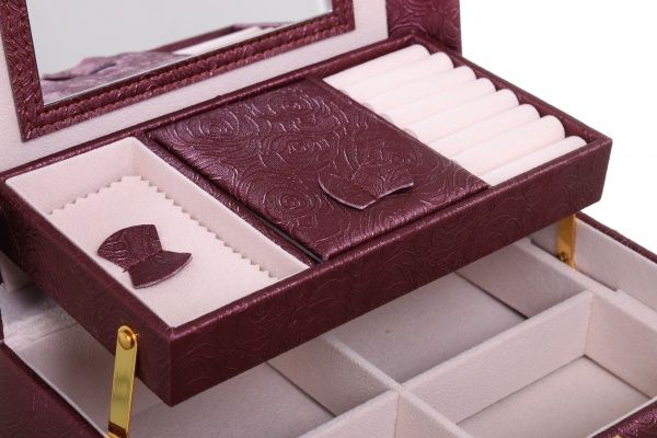 Сундучок для украшений Delux коричневый