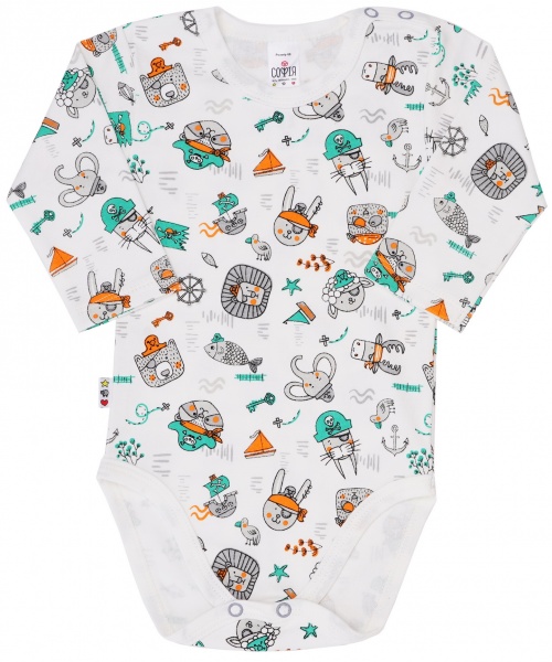 Боди детское для мальчика ТМ Софія Pirates р.80 молочный 311180 