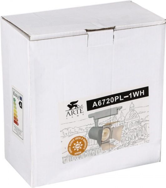 Трековий прожектор Arte Lamp LED 20 Вт 4000 К білий A6720PL-1WH 