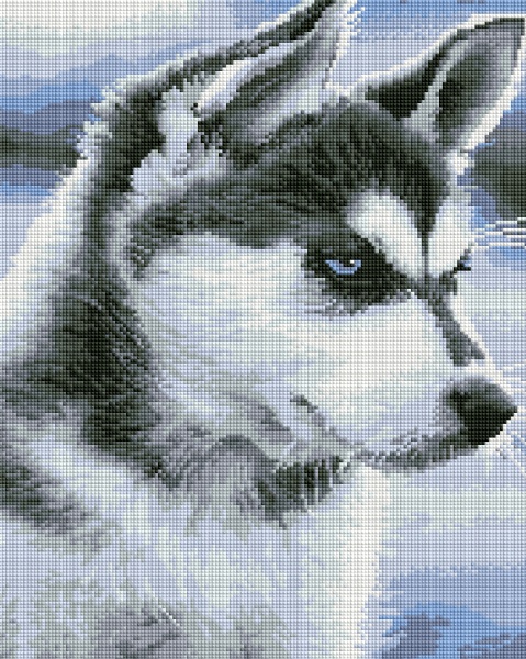 Алмазная мозаика Щенок Хаски 40x50 см DBS21714 Brushme 