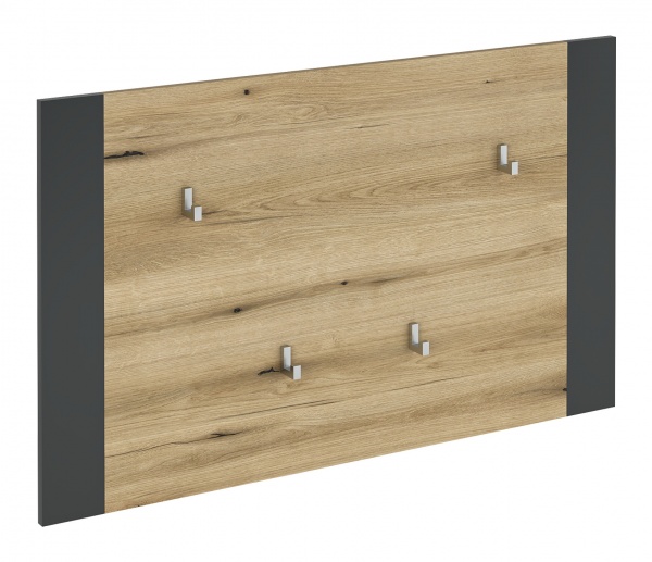 Вешалка с крючками Грейд Combo 998х598х56 мм графит серый/дуб эвок прибрежный 