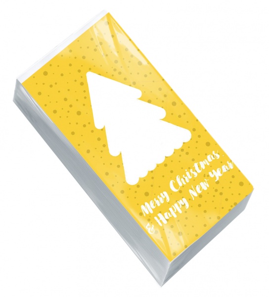 Салфетки столовые Альбатрос Meri Christmas 33х33 см 25 шт.