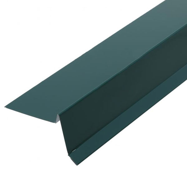Торцевая планка для битумной черепицы Европрофиль RAL 6005 зеленая