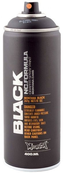 Краска аэрозольная Montana BLACK 9001 черный мат 400 мл
