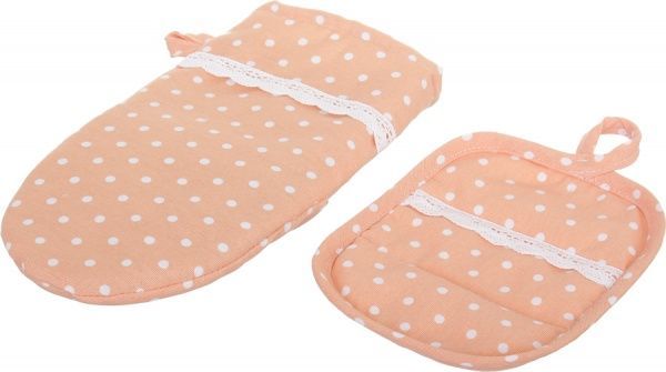 Варежка-прихватка Горох коралловый Прованс 