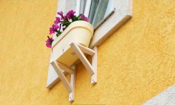 Держатель для горшков настенный 17х3,5x30 см венге 