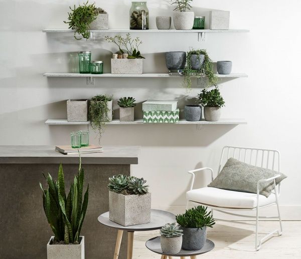 Кашпо Soendgen Keramik Latina Concrete квадратный 7,2 л серый (1320-0021-2394) 