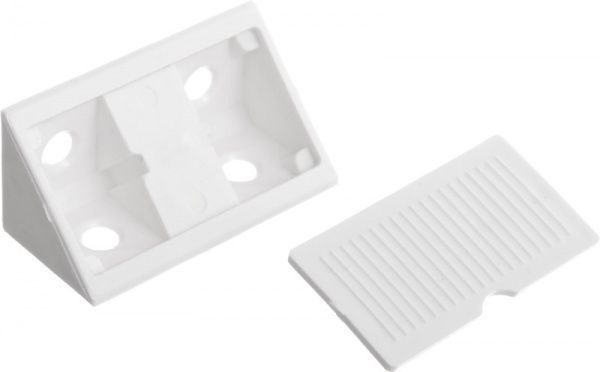 Уголок монтажный 01 двойной белый 10 шт