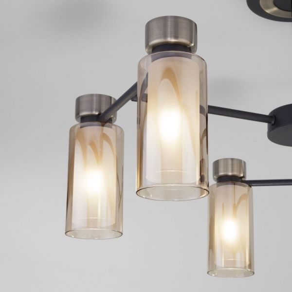 Люстра потолочная Strotskis Amado 70115/6 6x15 Вт E14 бронза/черный 70115/6 (чорний) 