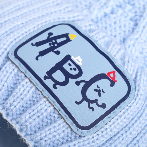 Шапочка дитяча для хлопчика Kraft+ р.42-44 блакитний 1835 