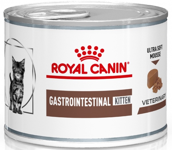 Консерва для кошенят при порушеннях травлення Royal Canin V.D. GastroIntestinal Kitten (паштет) 195 г