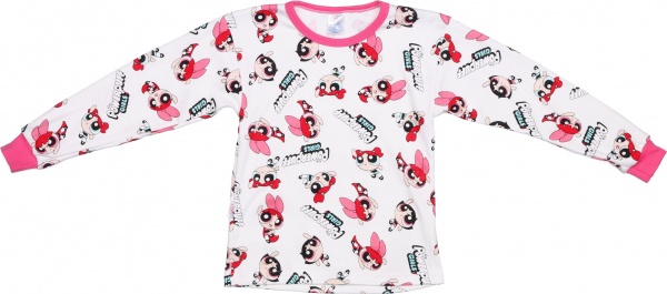 Піжама дитяча для дівчаток Моя планета Дівчатка-бантик Пж300-2 р.86 різнокольоровий 