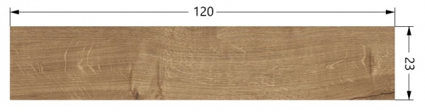 Плитка Cifre Юкон Хоней мат 23x120 