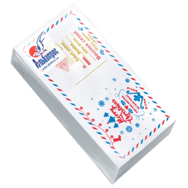 Салфетки столовые Альбатрос Новогодняя в ассортименте 33х33 см 25 шт.