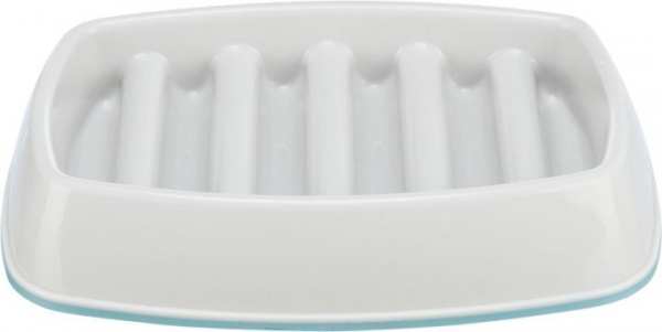 Миска Trixie для собак повільне годування сіра пластик/термопласна гума 0.25 л 21x14 см (25192)