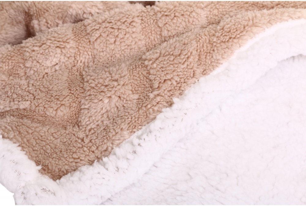 Плед Double Jacquard Sherpa 160x200 см тауп La Nuit