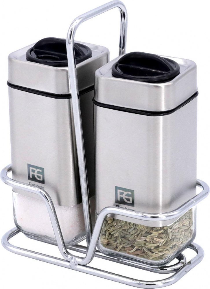 Набор для соли и перца Flamberg Premium на подставке Sprinkle 100 мл