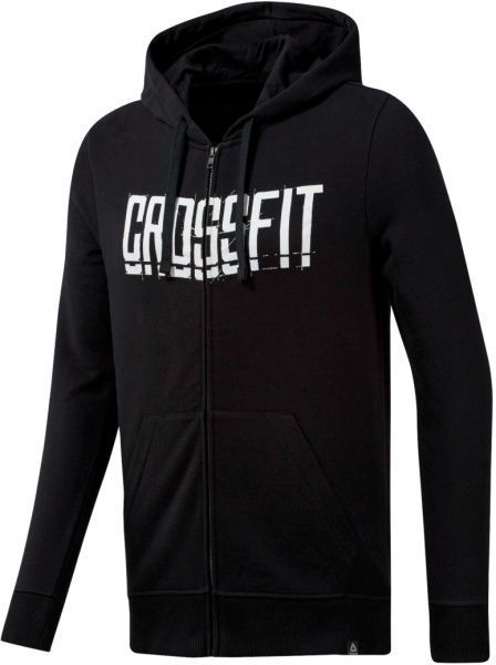 Джемпер Reebok RC Zip Hoodie DU4614 р. S чорний