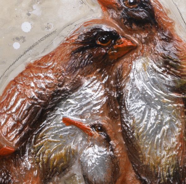 Картина 3D Птички 80x80 см 