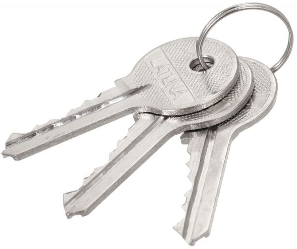 Кнобсет Latuna T-587 SBET ключ-фиксатор матовая латунь