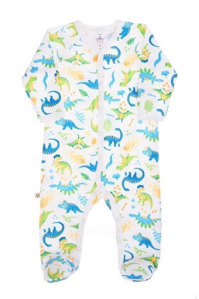 Человечек ТМ Софія Dinosaurs р.68 белый/зеленый 150168 