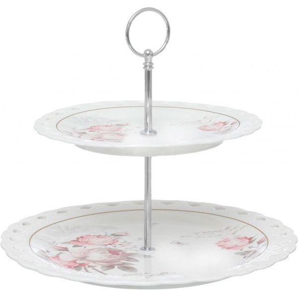 Фруктовниця двоярусна Flower 8779W19 Fiora 