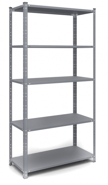 Стелаж металевий Меткас антрацитово-сірий 1850x950x440 мм полиця 5 шт. сталь 0,6 мм фарба 