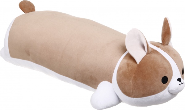 Подушка декоративная Корги Норман 35x74 см бежево-белый WP Merchandise 