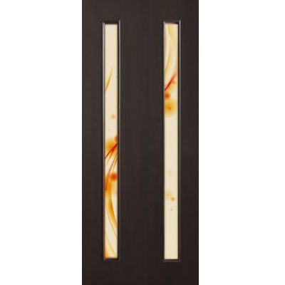 Двері полотно Вероніка 80 см венге скло з малюнком СС+ФП
