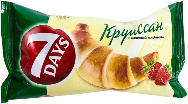 Круассан 7DAYS Midi с начинкой клубника 65 г (5201360521418) 