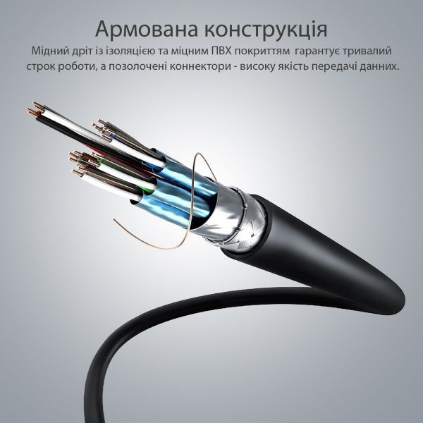 Кабель Promate HDMI 5 м (prolink4k2-500.black) 