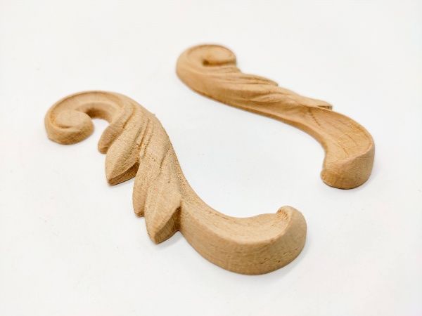 Декоративная панель деревянная угловая 2 шт, CN.26.90 29х90x7 мм 