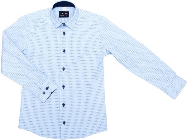 Сорочка дитяча INGVAR 30112/4 р.140 блакитний із принтом 