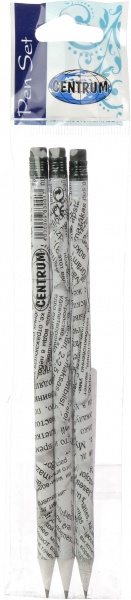 Карандаши чернографитные Газета 3 шт. 83001-3 Centrum