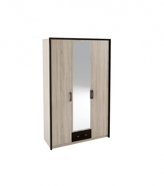 Шкаф-пенал SOKME 3Д Скарлет дуб сонома/венге магия 