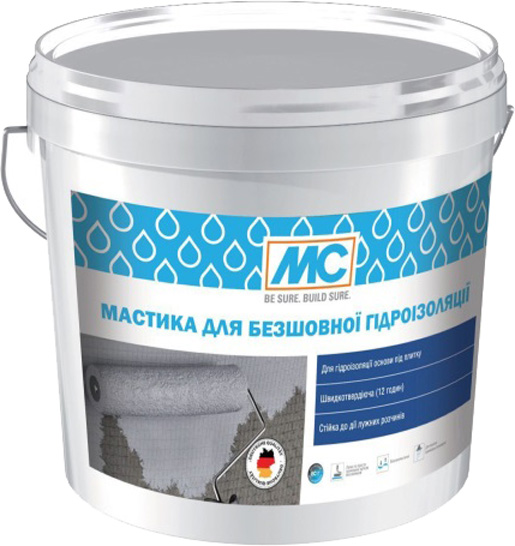 Мастика гідроізоляційна МС для безшовної гідроізоляції 2 кг 