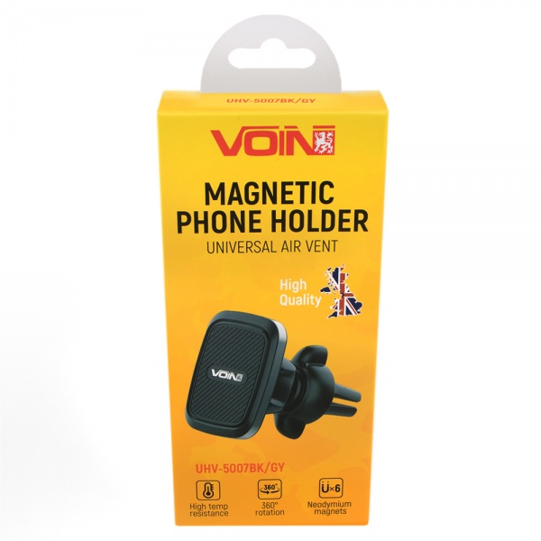 Тримач для смартфона Voin UHV-5007BK/GY чорний із сірим