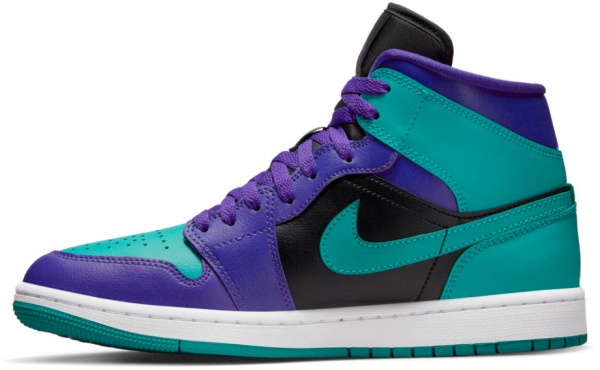 Кроссовки Nike AIR JORDAN 1 MID BQ6472-502 р.38 бирюзово-синий
