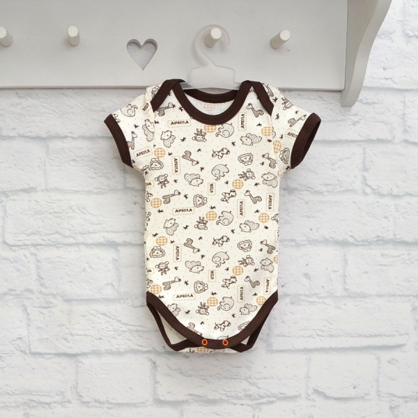 Боди детское для мальчика Blanka Африка р.80 бежевый 12882 