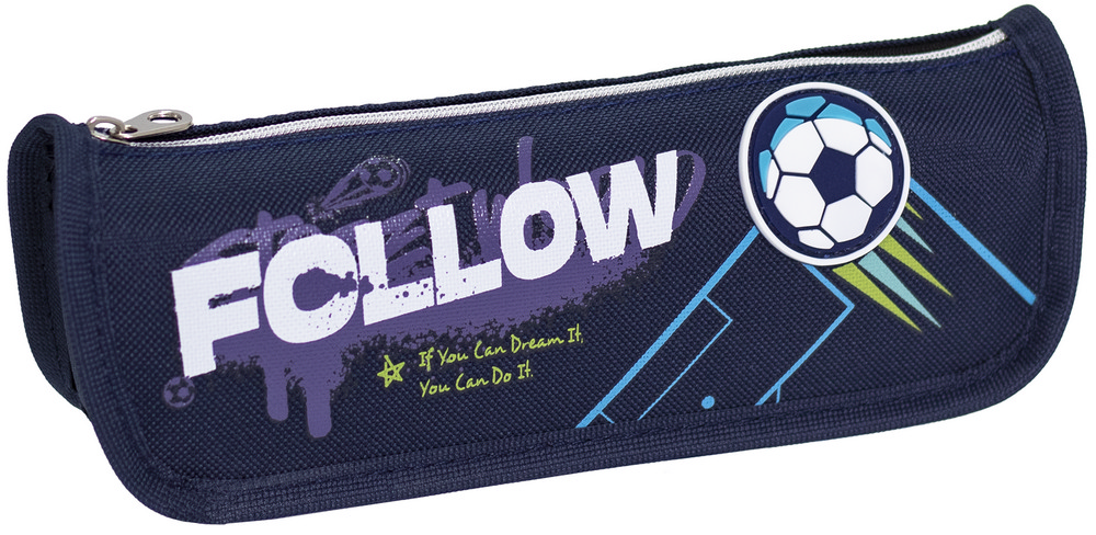 Пенал-кошелек 21x5x7 см 5-044-11 Барвінок синий с рисунком