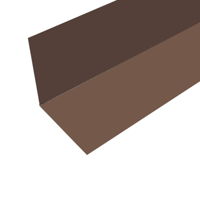 Планка внутреннего угла полиэстер 2 м коричневый