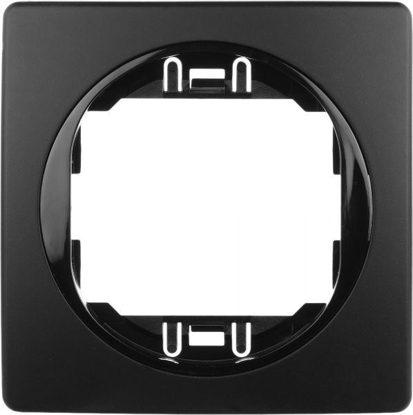 Рамка одноместная Aling-Conel EON горизонтальная черный E6801.E1E