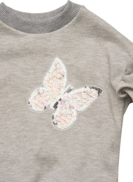 Свитшот Модний Карапуз Бабочка р.98 серый 03-00859-0 