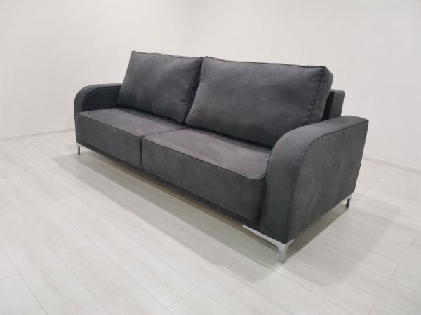 Диван прямой Париж темно-серый 2520x1080x870 мм