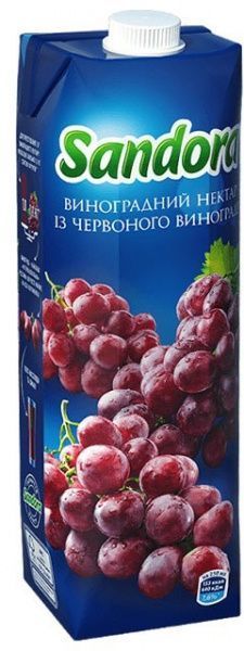 Нектар Sandora Виноградный из красного винограда 0,95л 