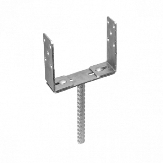 Опора колонны заливная U-образная 60-200 мм 1 шт. 