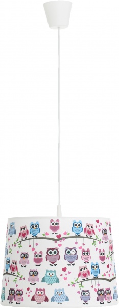 Підвіс TK Lighting 1778 1x60 Вт E27 рожевий з малюнком Kids 