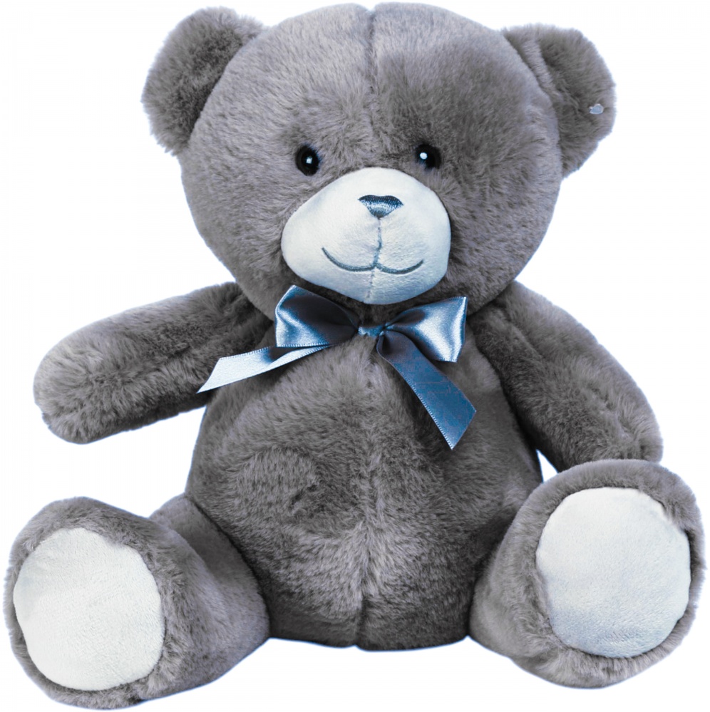 М'яка іграшка HW Plush Paws Ведмідь 25 см сіро-блакитний HF10926 10'