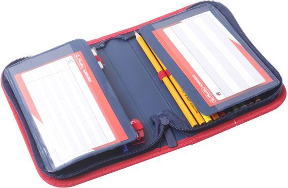 Пенал 31 предмет Super Hero 50020980 Herlitz темно-синий