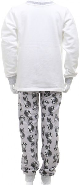 Пижама детская Фламинго Котики р.98 серый с молочным 329-310-8 